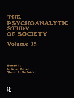 cover image of The Psychoanalytic Study of Society, V. 15